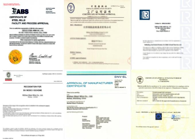 Certifications de sociétés de classification