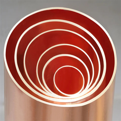 Diamètre du tube 25mm de tuyau d'en cuivre d'Astm C12200 5 pouces pour l'industrie du froid