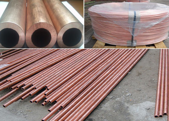 Tube standard droit de tuyau de l'en cuivre C12200 d'ASTM dans diverses tailles