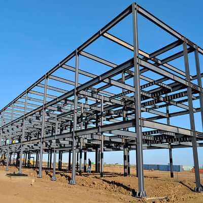 Le cadre portail léger industriel 60m/S a préfabriqué le hangar de bâtiment de structure métallique
