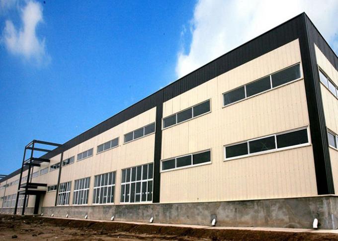 La fabrication de construction légère de structure métallique de cadre portail de coût bas a préfabriqué le bâtiment d'entrepôt avec la durée de longue durée